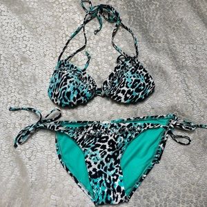 Leopard Print Bikini Set